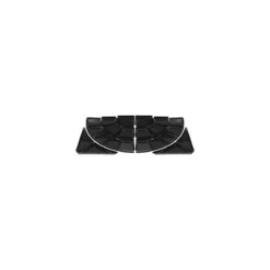 Escalier présentation PE noir 80 x 80 x 6,5 cm