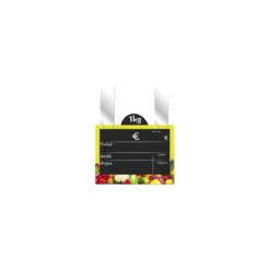 Etiquette PVC vitamine fruits et légumes vert anis 20 x 15 cm - par 10