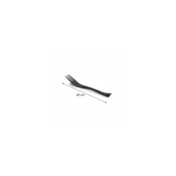 Fourchette réutilisable PS noir 20 cm - par 40