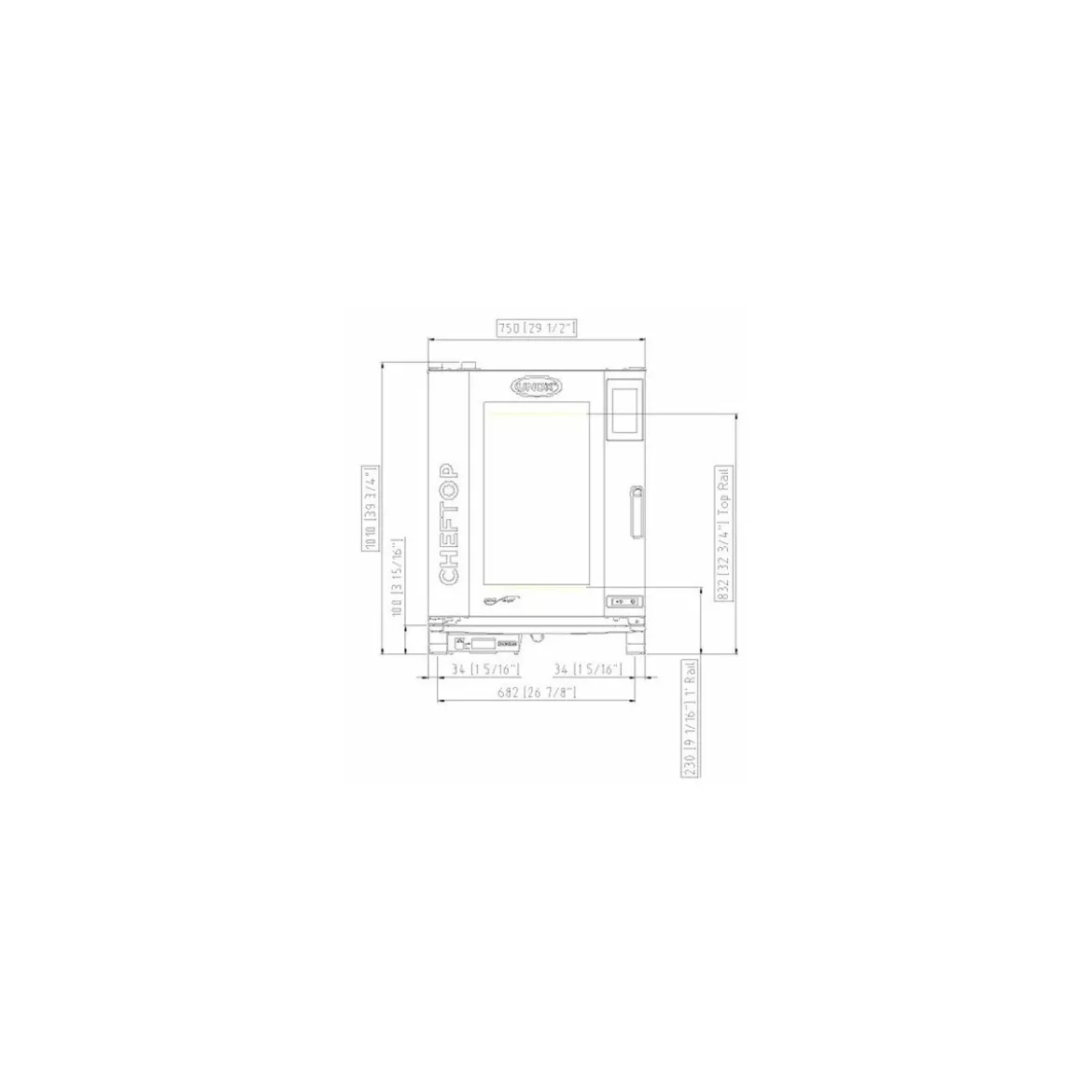 Four mixte CHEFTOP PLUS 10 niveaux GN 1/1 + kit 1ère installation