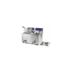 Friteuse électrique avec robinet 2 x 8 L