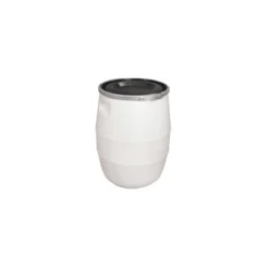 Fût 100 L blanc couvercle noir