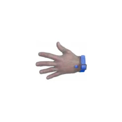 Gant cotte de mailles sangle réversible bleu L