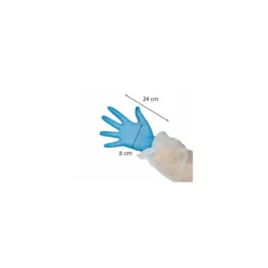 Gant nitrile bleu S - par 100