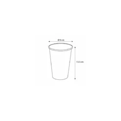 Gobelet à café en carton brun 450 ml - par 50