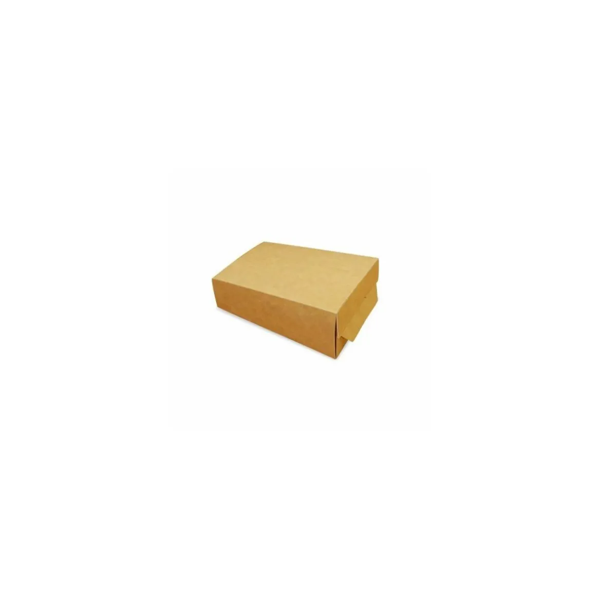 Grand coffret à frites refermable kraft brun 500 ml - par 450