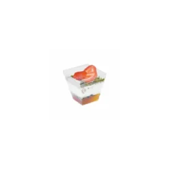 Grande verrine pyramide plastique transparente 200 ml - par 50