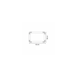 Grand plateau traiteur en carton double face or et argent 28 x 42 cm - par 25