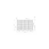 Grille inox 60 x 40 cm