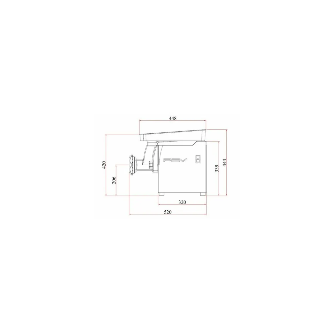 Hachoir DRC 22L monophasé