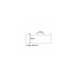 Lame scie à os 16x 3150 mm denture 6 mm - par 5