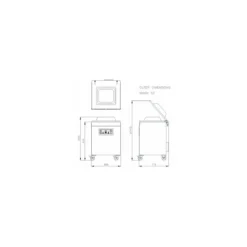 Machine sous vide Marlin 52 pompe 63m3/h avec détecteur de pression %