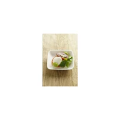 Mini assiette carrée bagasse 6,6 x 6,6 cm - par 50