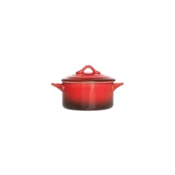 Mini cocotte porcelaine rouge ø 10 cm - par 6