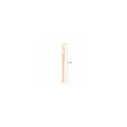 Mini fourchette jetable en bambou 9 cm - par 200