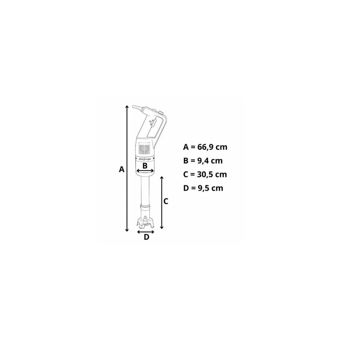 Mixer plongeant CMP 300 Vitesse Variable 230V monophasé