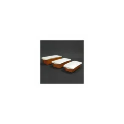Moule de cuisson carton rectangulaire 16,5 x 6,5 x 4,5 cm - par 30
