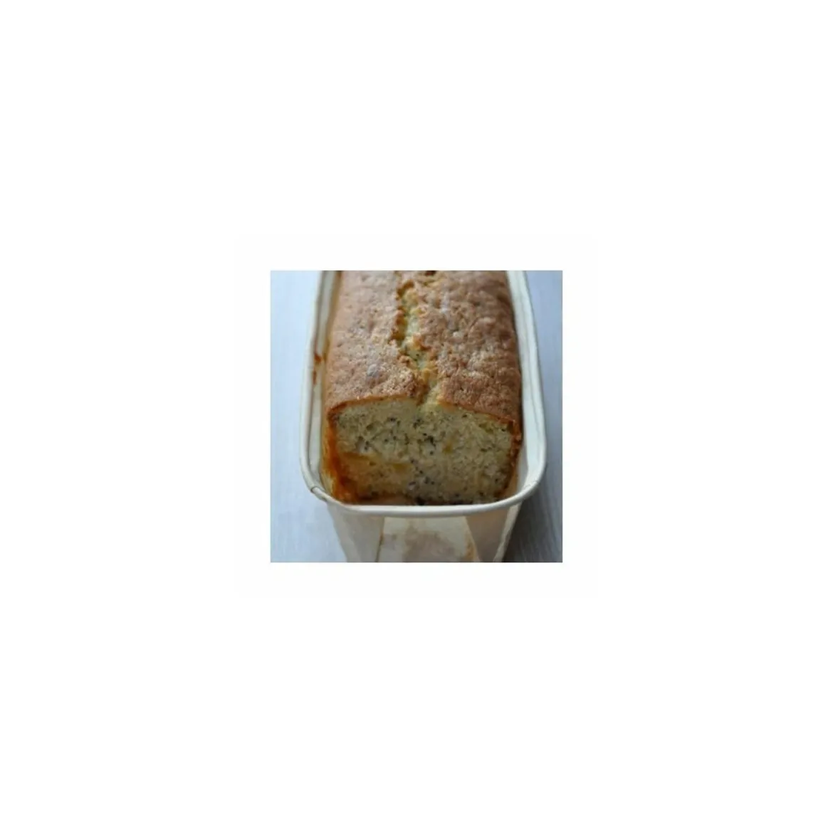 Moule de cuisson rectangulaire papier 17,6 x 7,6 x 5 cm - par 25
