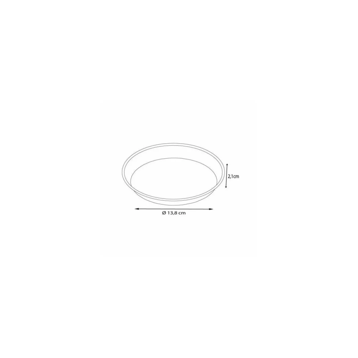 Moule de cuisson rond papier 13,8 x 2,1 cm - par 50