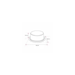 Moule à oeuf lisse PET cristal 82 x 62 x 35 mm - par 100