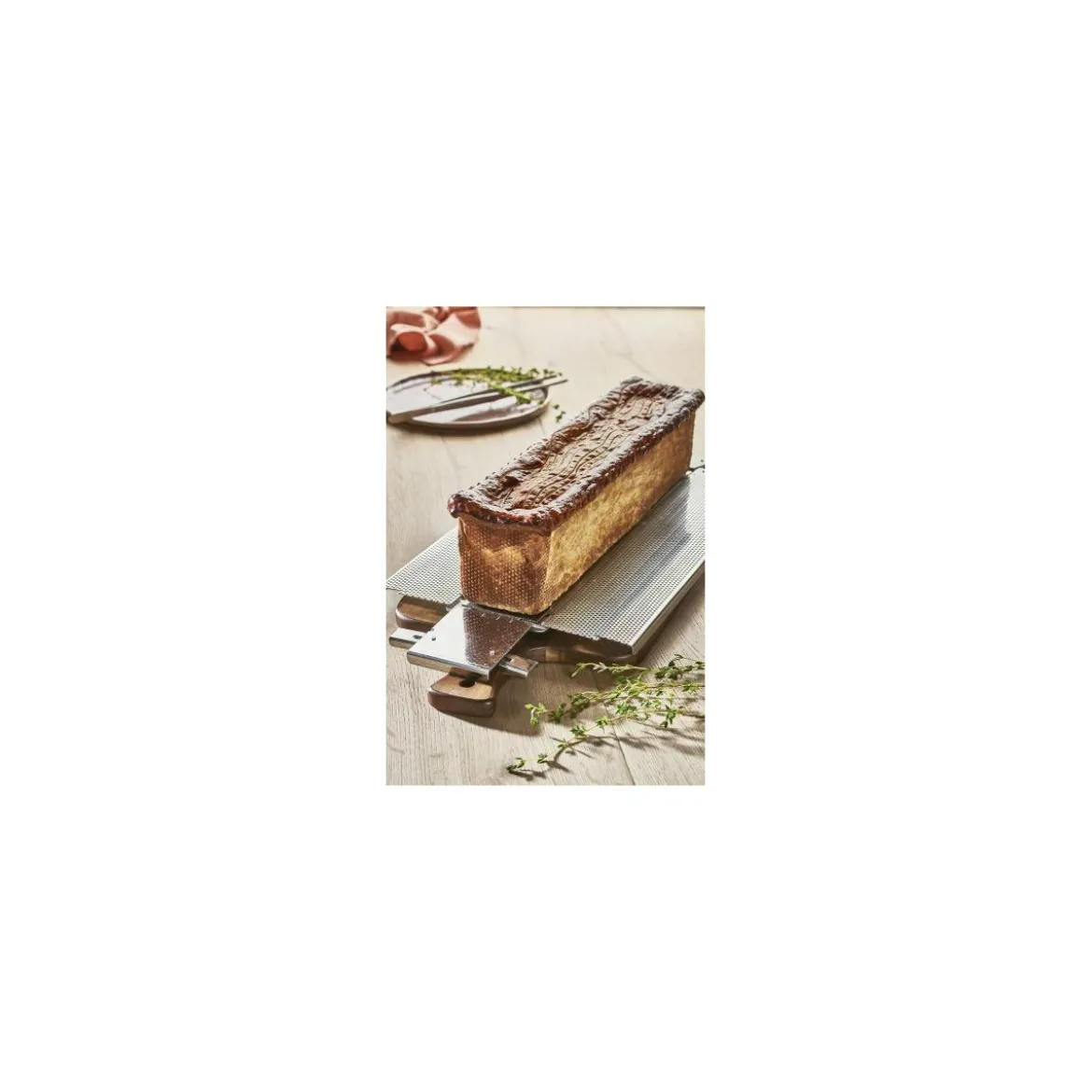 Moule perforé pliant Geoforme inox 35 x 7 x 7,5 cm