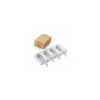 Moule Silikomart 4 mini glaces classic 7,3 x 3,8 x 2,5 cm