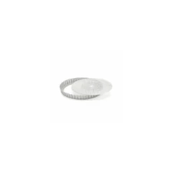 Moule à tarte inox perforé et feuille de cuisson Ø 24 cm