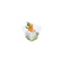 Moyenne verrine pyramide plastique transparente 120 ml - par 50