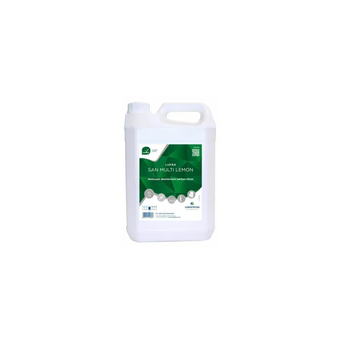 Nettoyant désinfectant Lufra San Multi Lemon - par 5 L