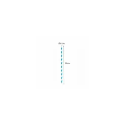 Paille papier flexible assortie Ø 0,6 x 23 cm - par 250