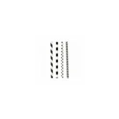 Paille papier franges et pois - par 200