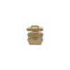 Panier chaud kraft brun ingraissable 1000 ml avec couvercle - par 150