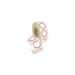 Pastille prix blanc cercle rouge ø 30 mm - par 1000