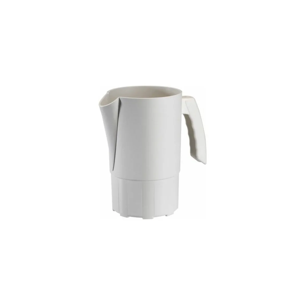 Pichet végétal réutilisable Lilitouch blanc 1 L - par 8