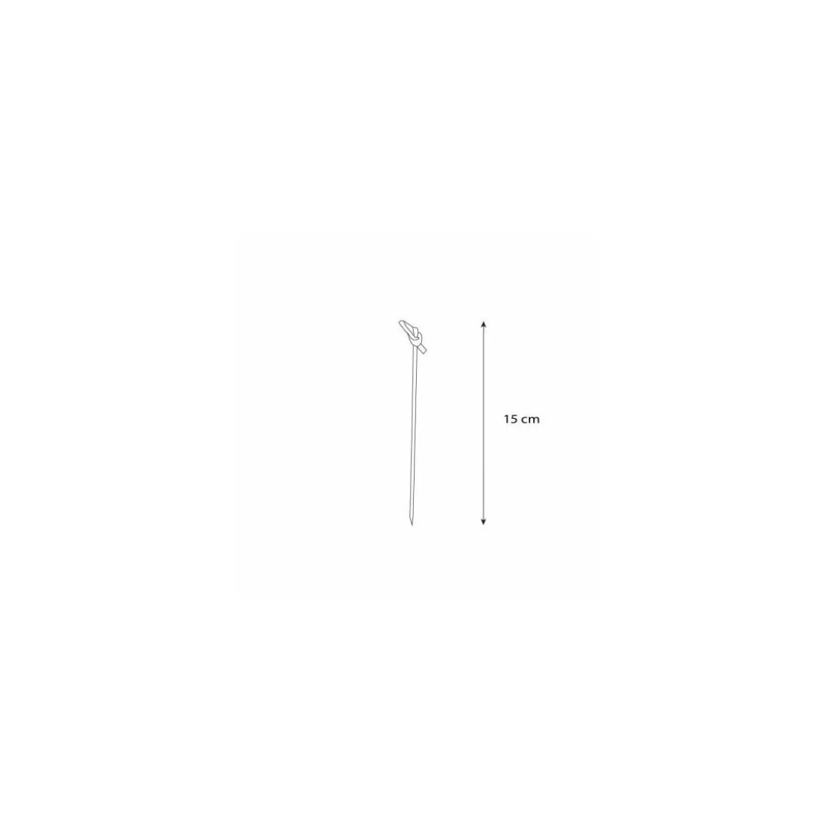 Pique ruban boucle en bambou 15 cm - par 100