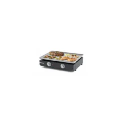 Plancha électrique Pro inox 2 zones