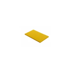 Planche de découpe PEHD jaune 60 x 40 x 2 cm
