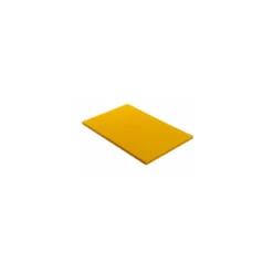 Planche de découpe PEHD jaune 53 x 32,5 x 2 cm
