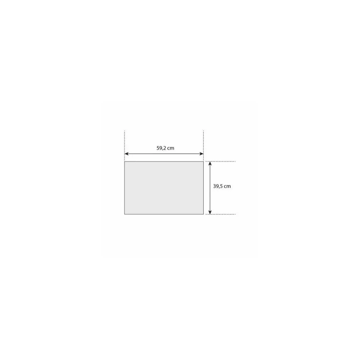 Plaque carton blanche pour traiteur format 59,2 x 39,5 cm - par 100