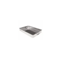 Plaque à rotir inox anses tombantes 43 x 33 x 6,5 cm
