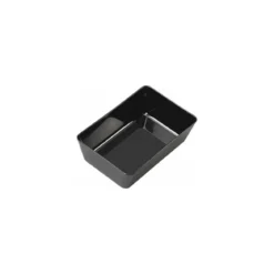 Plat ABS noir 22 x 14,5 x 7 cm