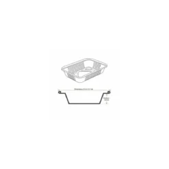 Plat aluminium refermable 930 ml (BO900) - par 100