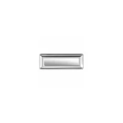 Plat angles arrondis inox 55 x 22 x 2 cm