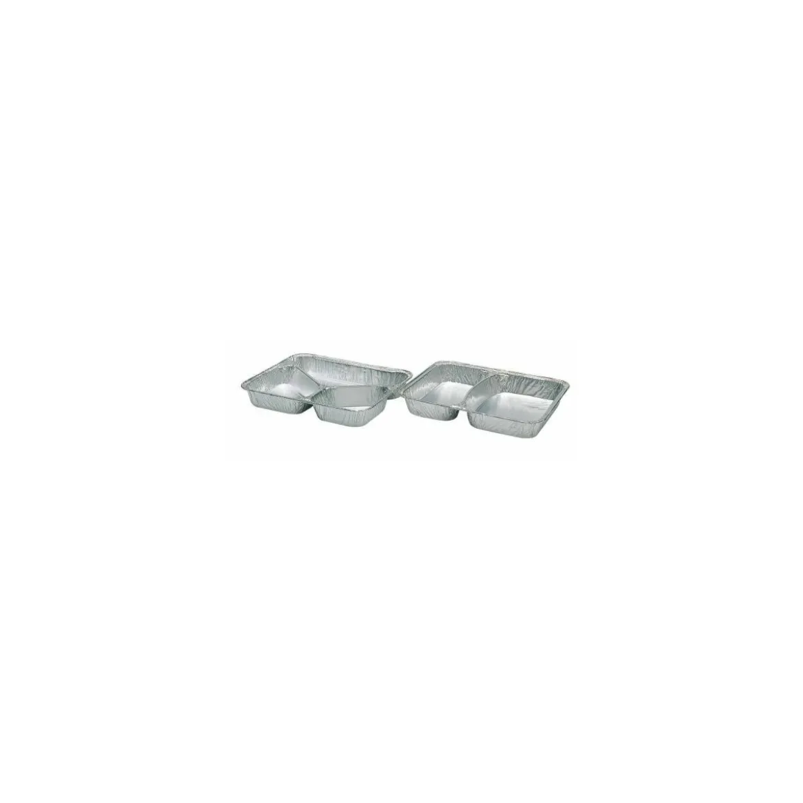 Plat 2 compartiments aluminium 72,5 cl - par 100