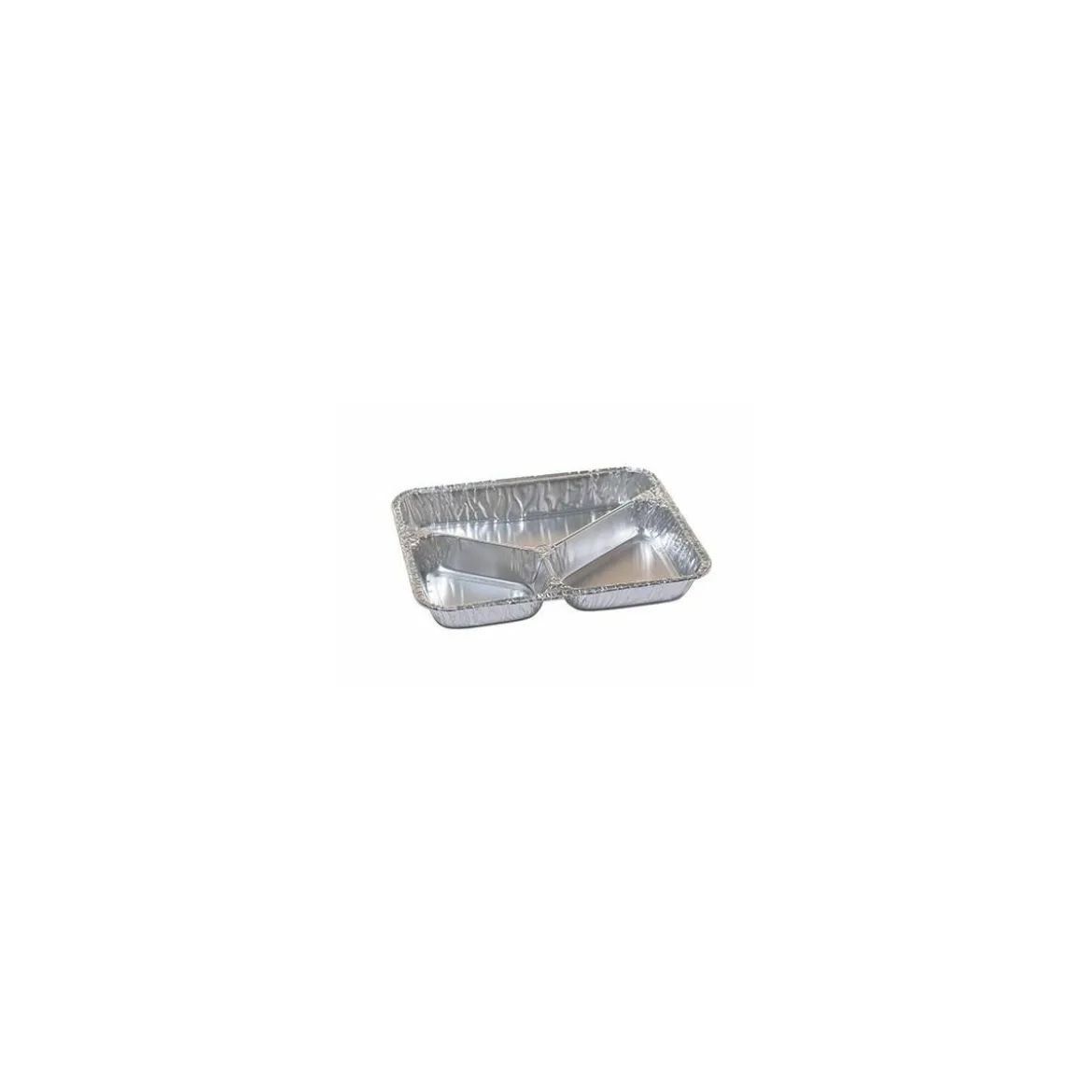Plat 3 compartiments aluminium 79,5 cl - par 100