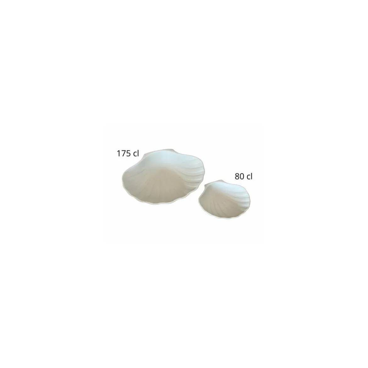 Plat coquille St Jacques céramique non émaillée 175 cl - par 6