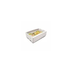 Plateau de transport carton blanc 64 x 42 x 10 cm - par 50