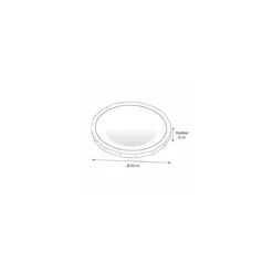 Plateau fruits de mer rond noir ø 50 cm - par 20