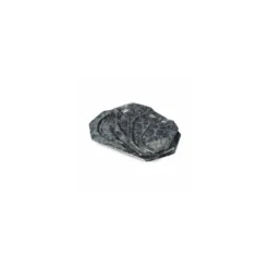 Plateau octogonal ps marbre noir 46 x 30 cm - par 50