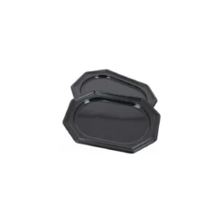 Plateau octogonal rPET noir 55 x 38 cm - par 10